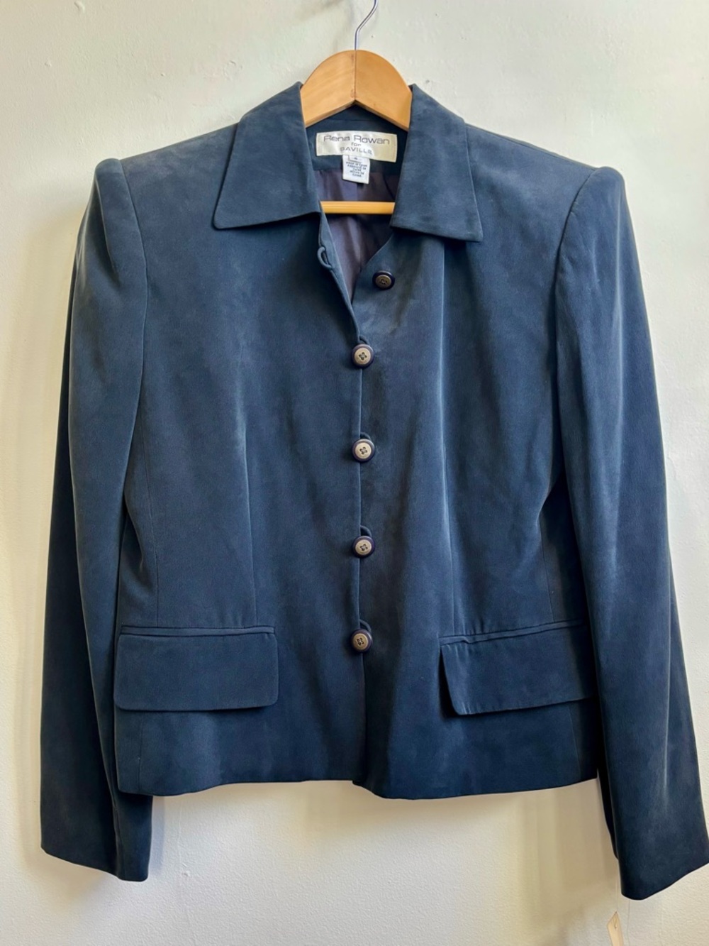 NWT Silk vintage navy blazer size M